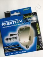 Robiton DN-300mA  3/4,5/6/7,5/9/12V Универсальный блок питания