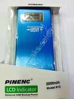 Блок Power Bank PINENG-912  LCD+ 2 USB 20000mAh